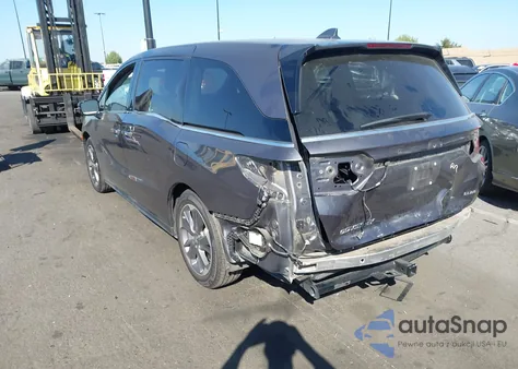 2022 Honda Odyssey Elite z USA, uszkodzony, nr VIN 5FNRL6H96NB055002